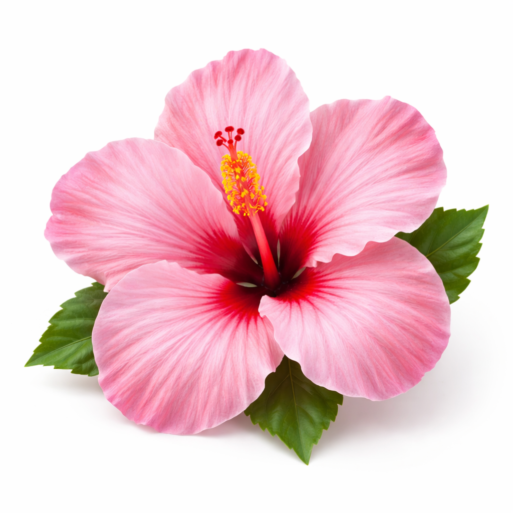 flor de hibiscus en porcelana fría realista hecha a mano