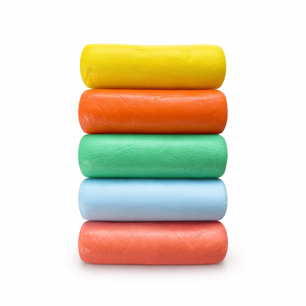 Porcelana Fría Cremosa Set Verano 500g –|5 Colores Vibrantes de 100g