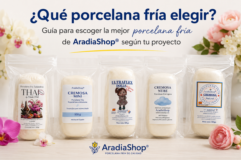 ¿Qué porcelana fría elegir? Guía para escoger la mejor porcelana fría de AradiaShop® según tu proyecto