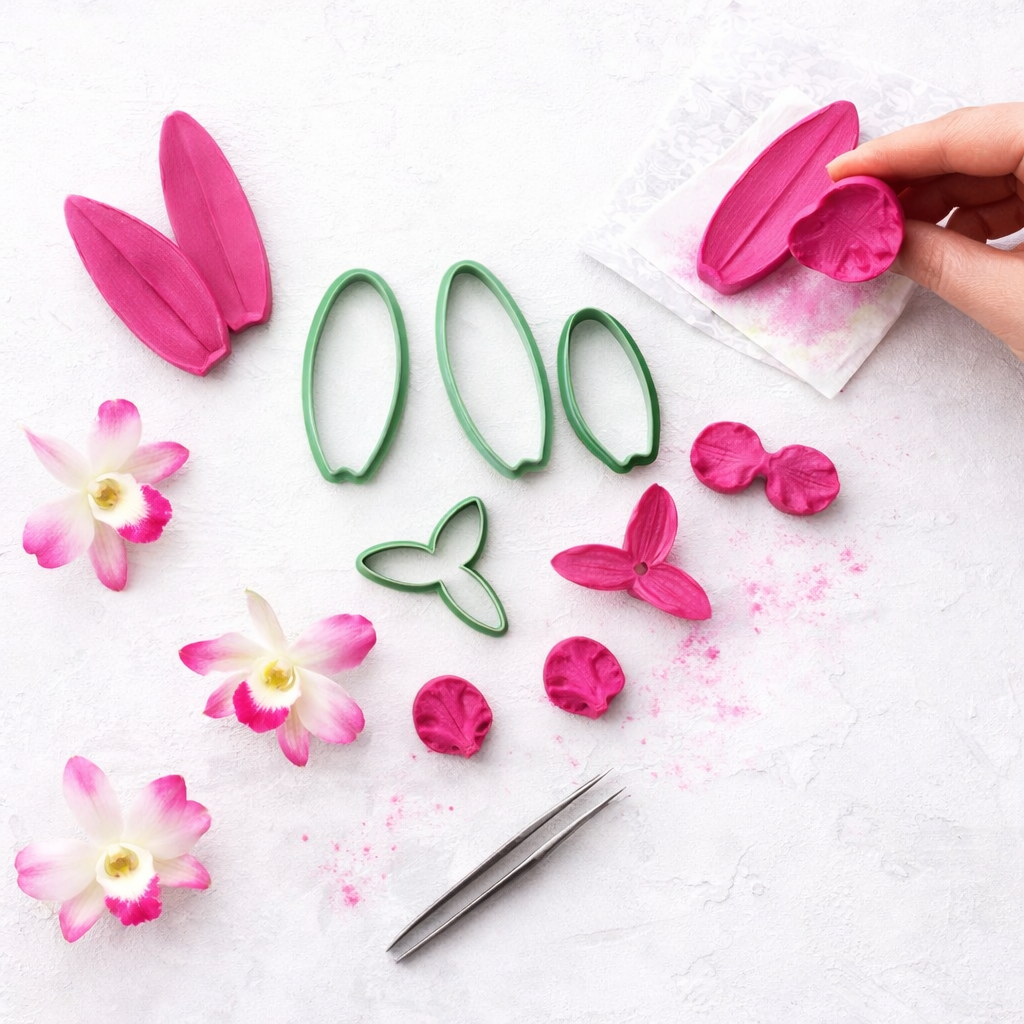 Nervadores y Cortadores de Flores para Porcelana Fría