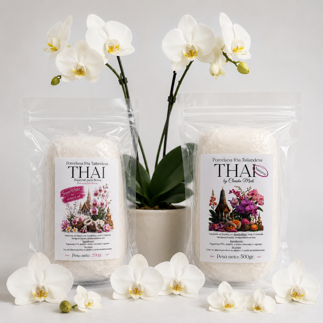 Porcelana Fría THAI 500 g | Pasta Flexible Profesional para Flores | AradiaShop AradiaShop