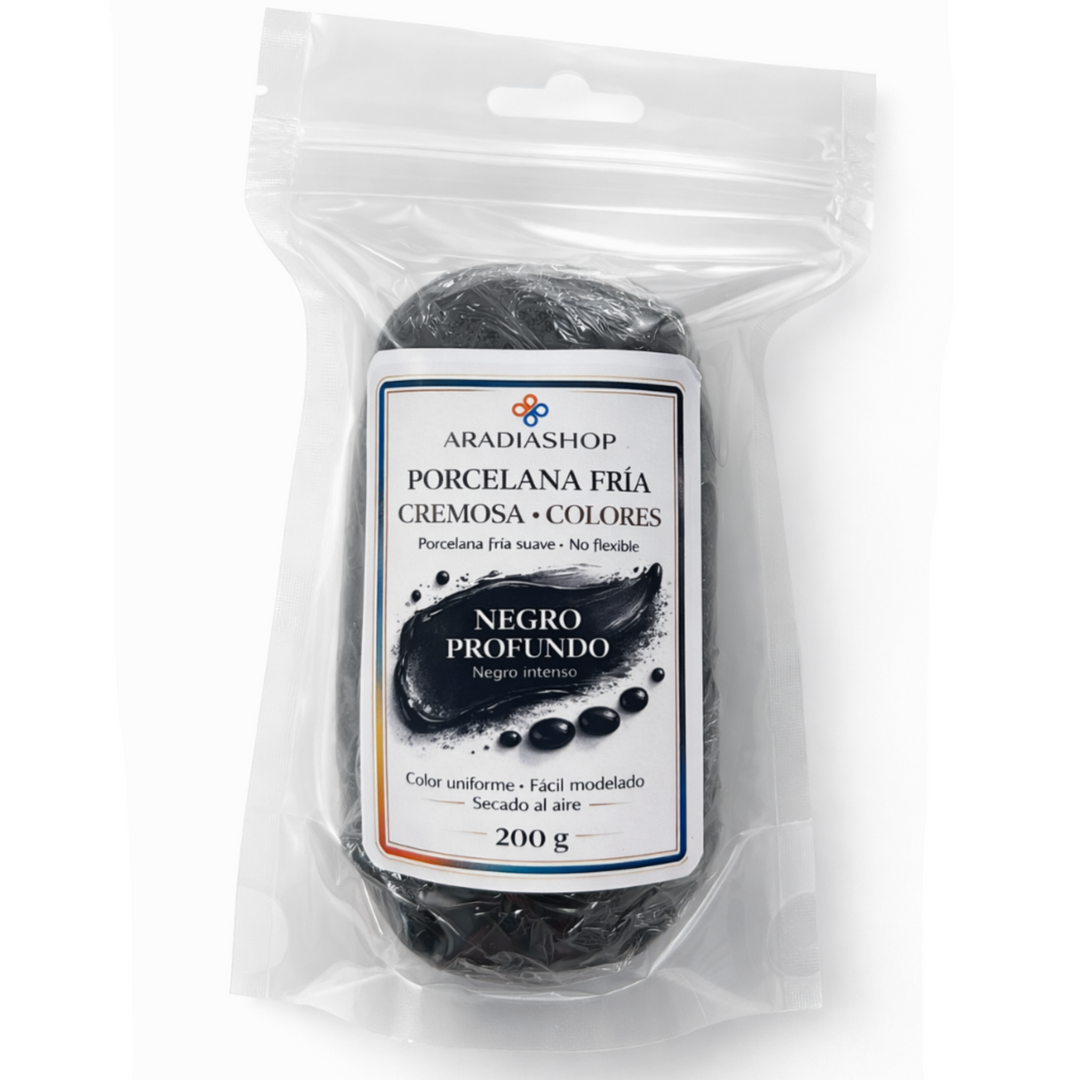 Porcelana fría Cremosa-Negro | AradiaShop