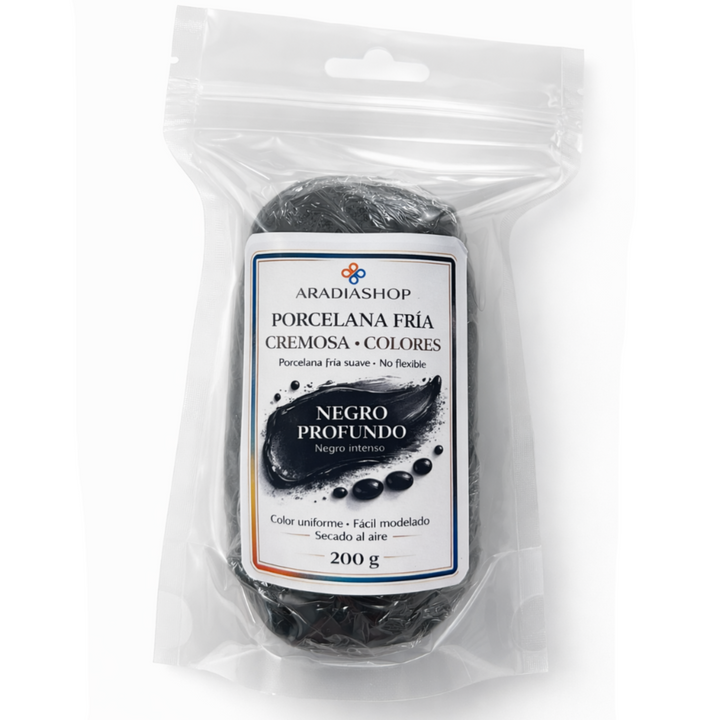 Porcelana fría Cremosa-Negro | AradiaShop