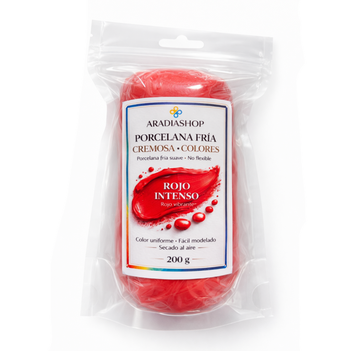 Porcelana fría  Cremosa-Rojo | AradiaShop