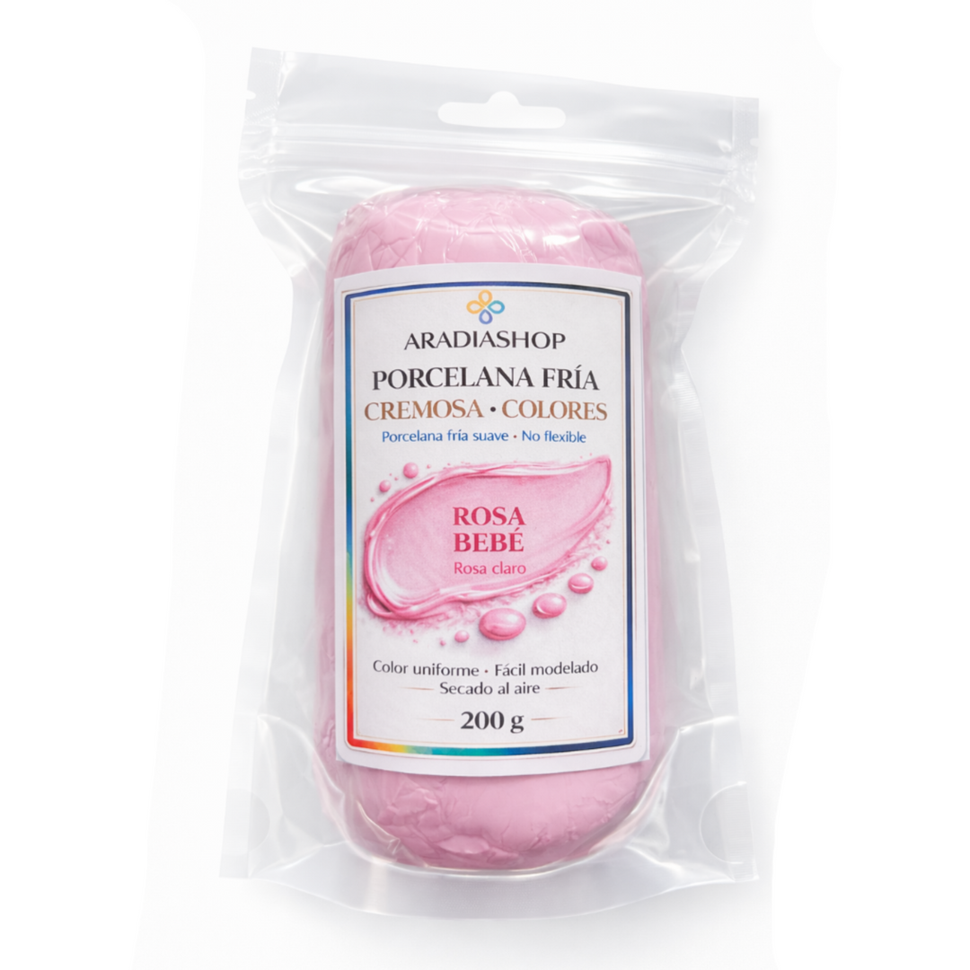 Porcelana fría Cremosa-Rosa Bebé | AradiaShop