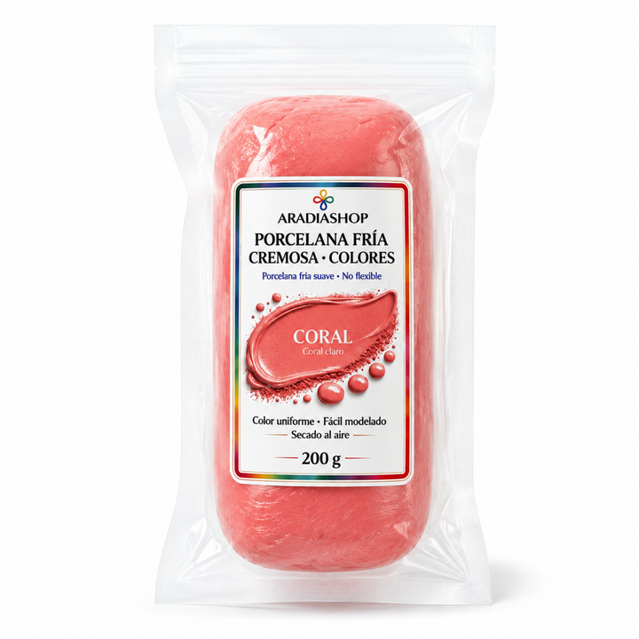Porcelana fría  Cremosa-Coral |AradiaShop