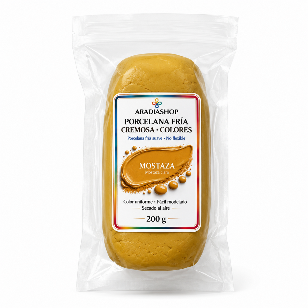 Porcelana fría de Colores Cremosa-200 g AradiaShop