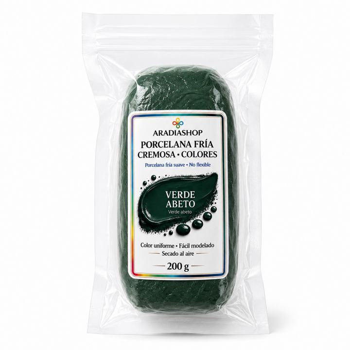 Porcelana fría Cremosa-Verde Abeto |AradiaShop