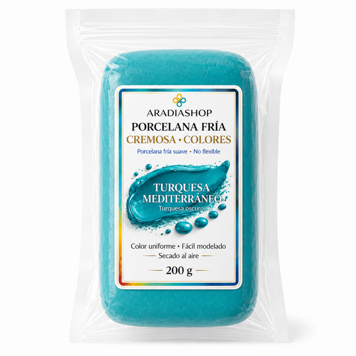 Porcelana fría Cremosa-Turquesa | AradiaShop