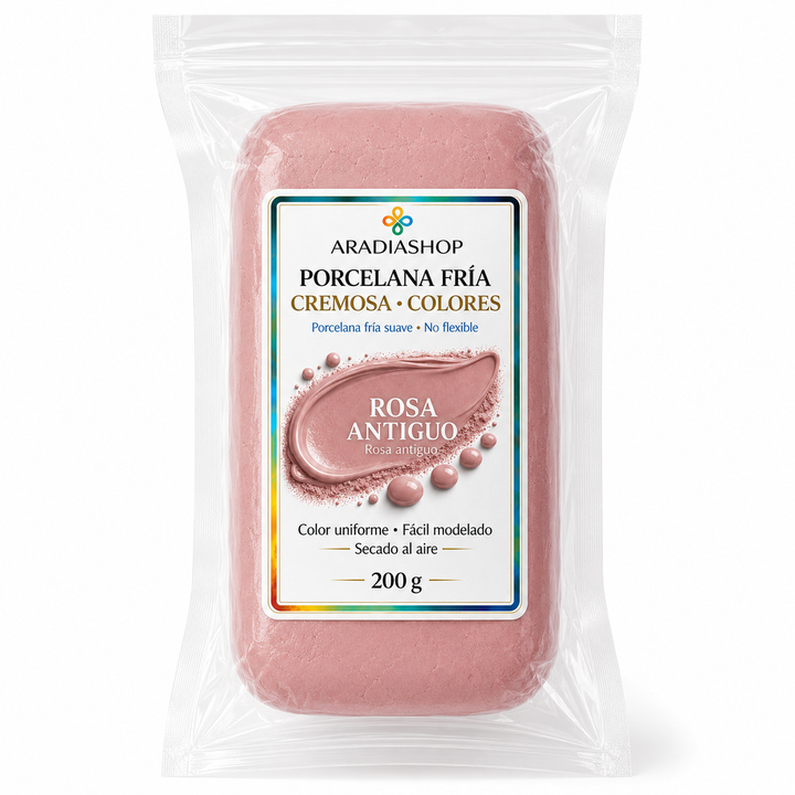 Porcelana fría Cremosa-Rosa Antiguo | AradiaShop