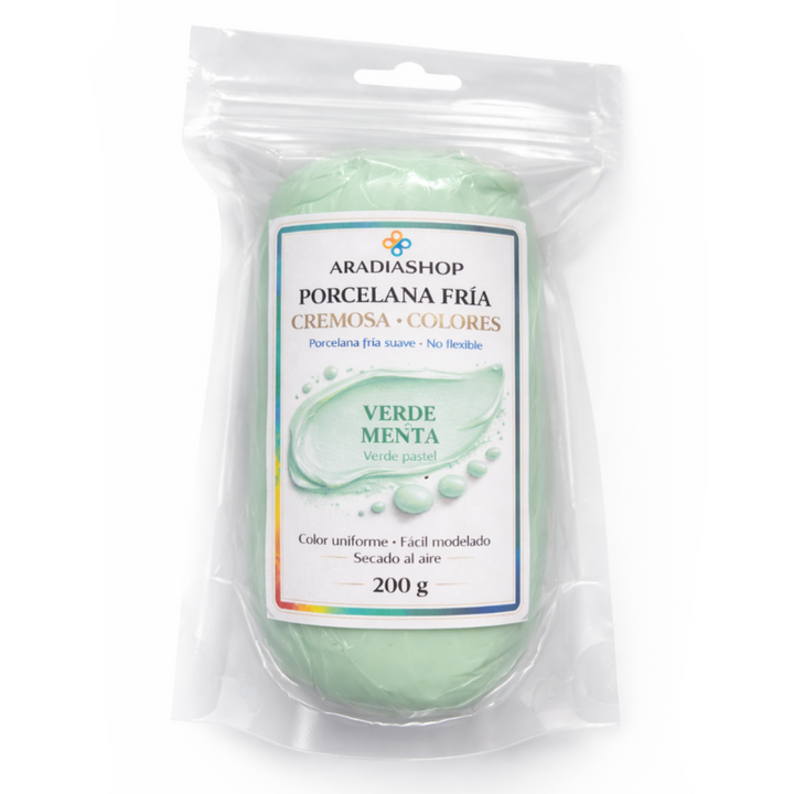 Porcelana fría Cremosa-Verde Menta | AradiaShop