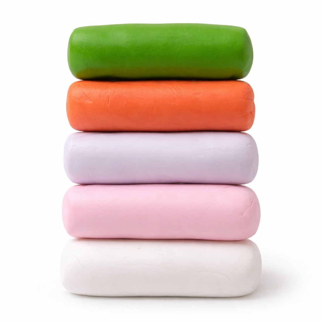 Set Porcelana Fría Cremosa Floral 500g | 5 Colores Suaves y Románticos