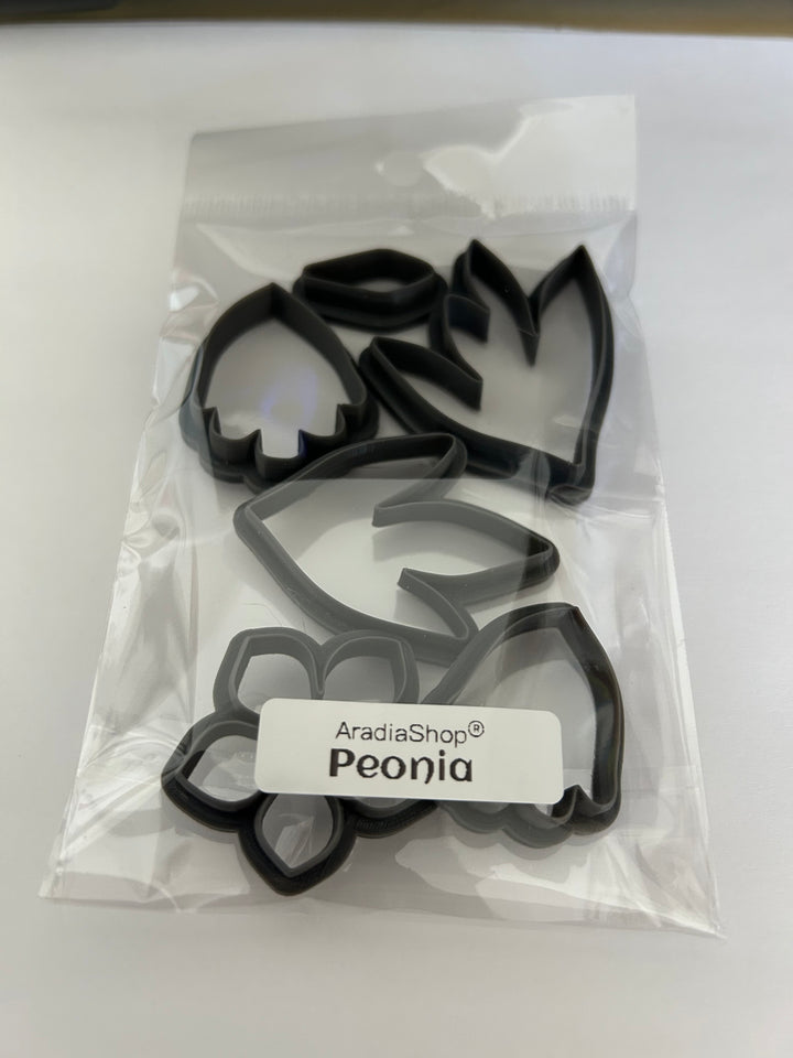 Cortadores Mini Peonía para Manualidades y Decoración