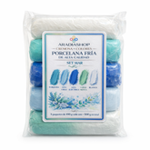 Set Porcelana Fría Mar 500g 5 Colores