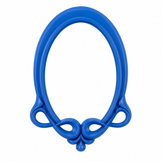 Marco Art Nouveau Ovalado Nº 17 realizado con molde de silicona AradiaShop