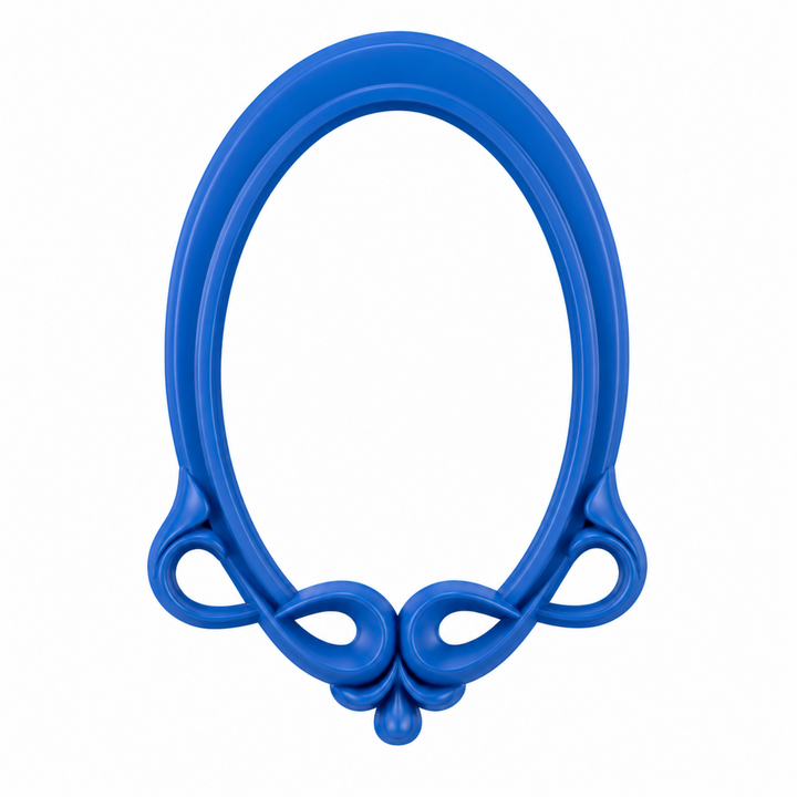 Marco Art Nouveau Ovalado Nº 17 realizado con molde de silicona AradiaShop