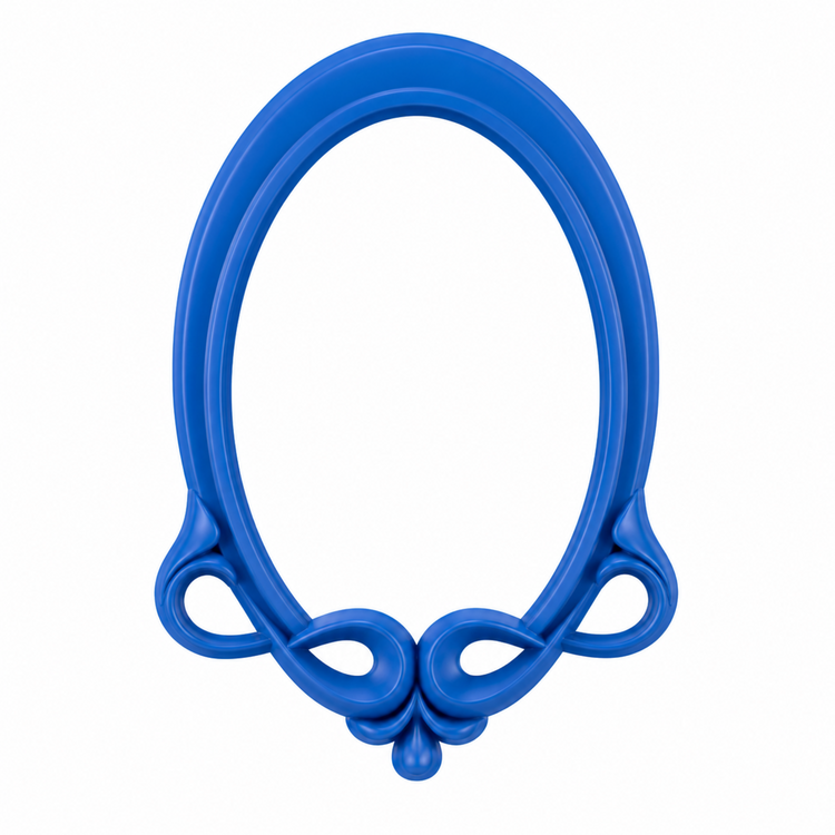 Marco Art Nouveau Ovalado Nº 17 realizado con molde de silicona AradiaShop