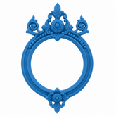 Marco Circular Ornamentado Nº 28 realizado con molde de silicona AradiaShop
