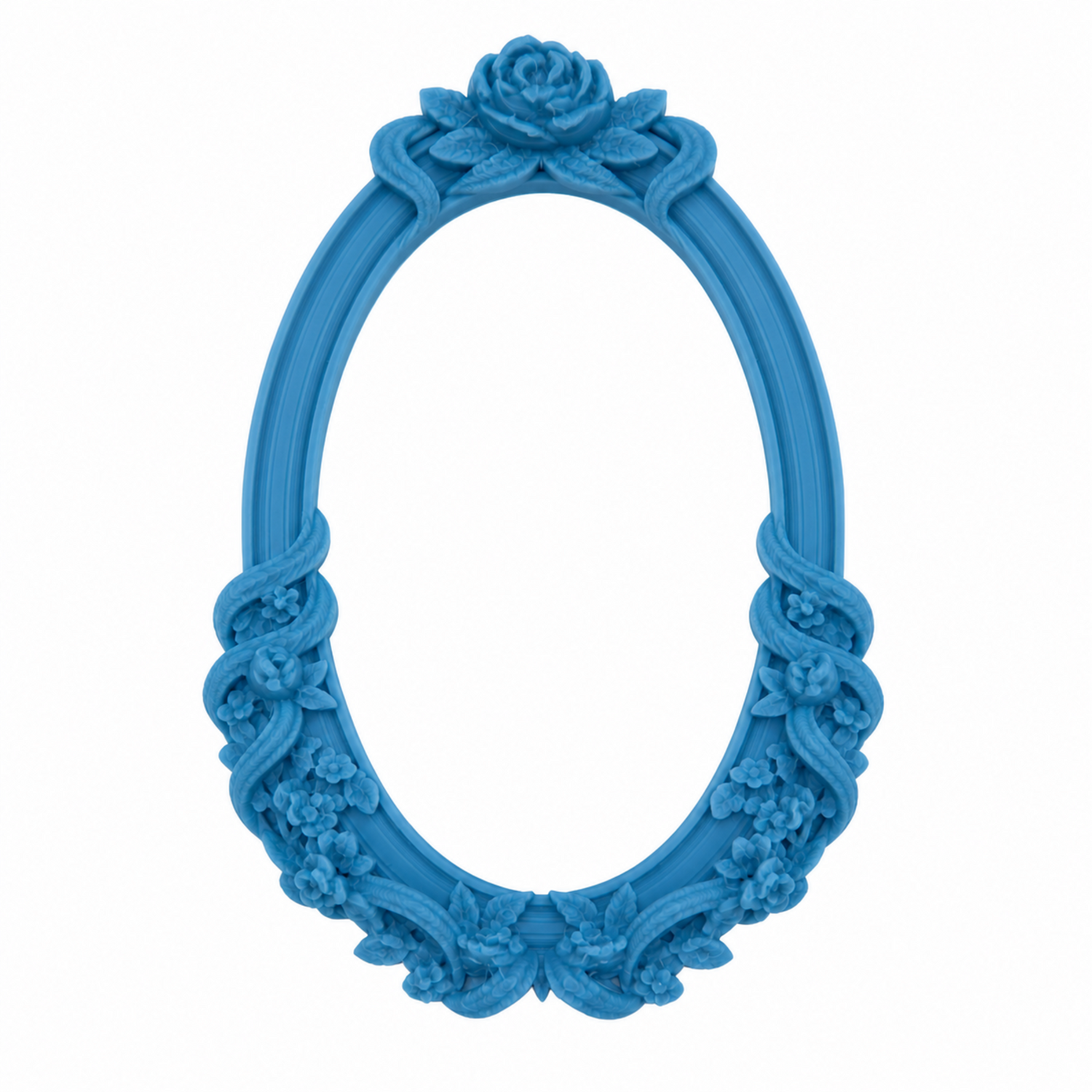 Marco Floral Romántico Nº 27 realizado con molde de silicona AradiaShop