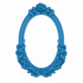 Marco Floral Romántico Nº 27 realizado con molde de silicona AradiaShop