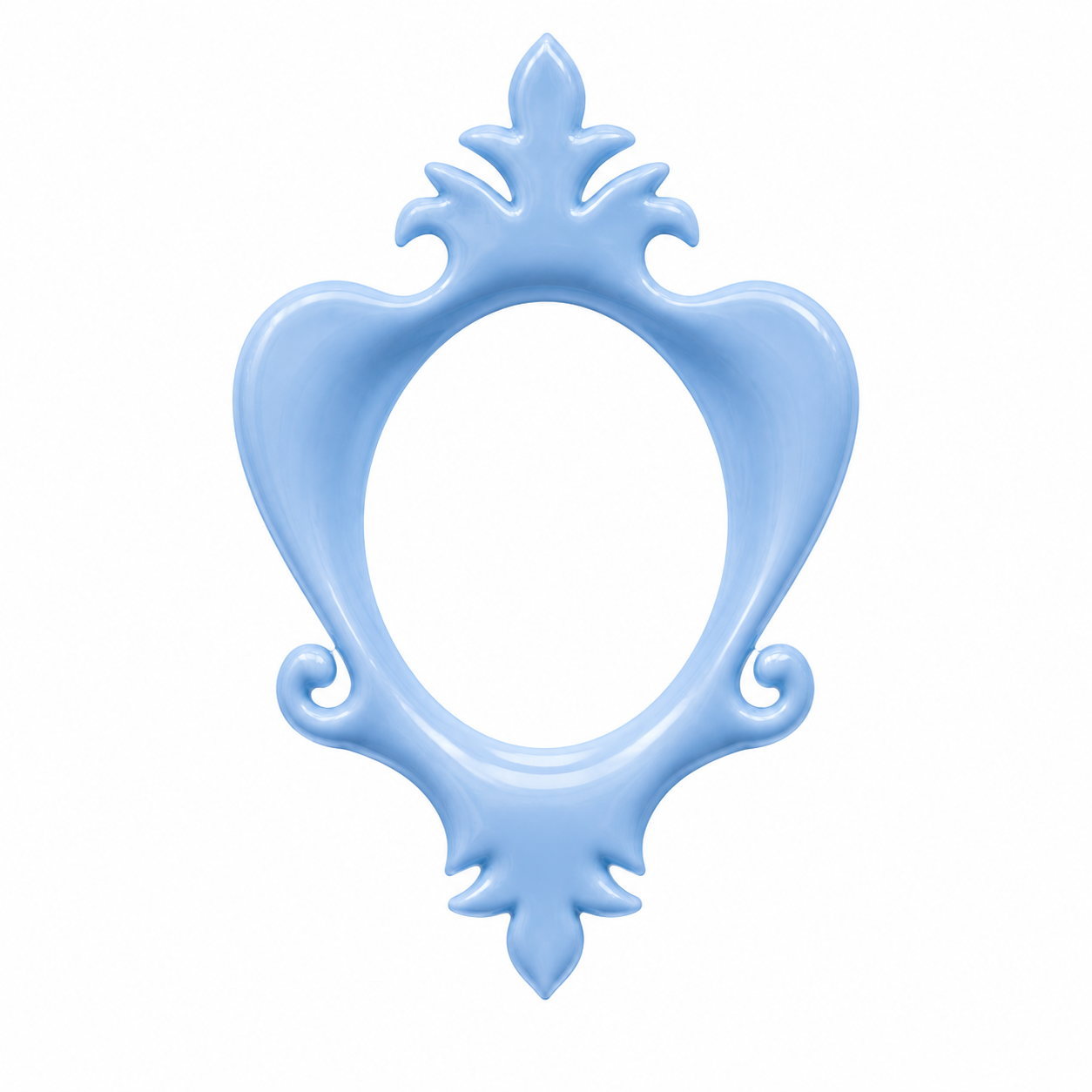 Marco Ovalado Decorativo Nº 44 realizado con molde de silicona AradiaShop