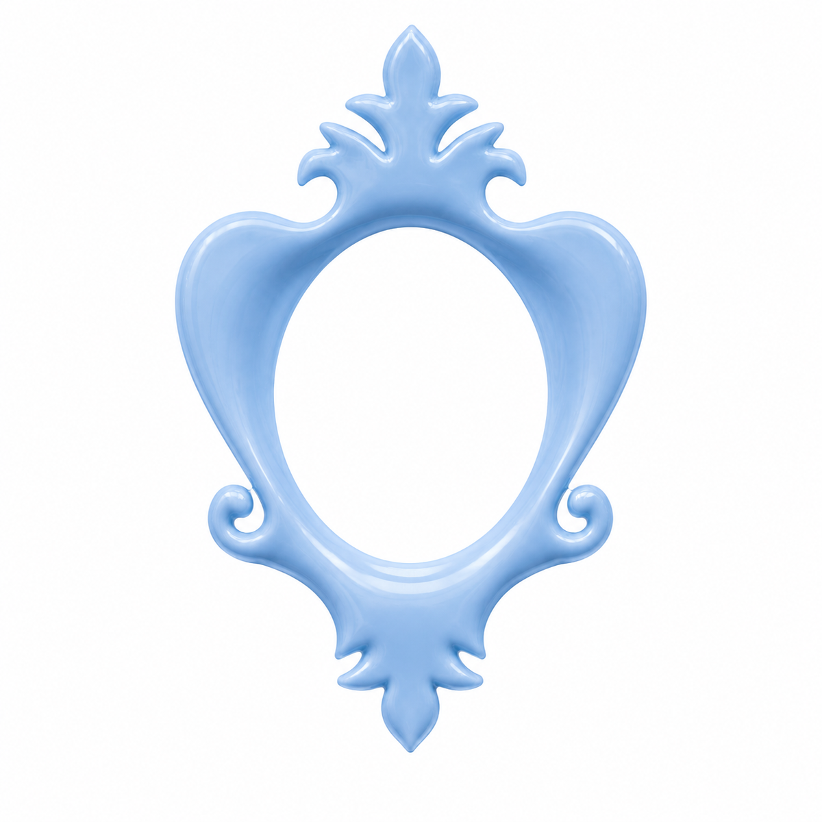 molde de silicona marco ovalado decorativo