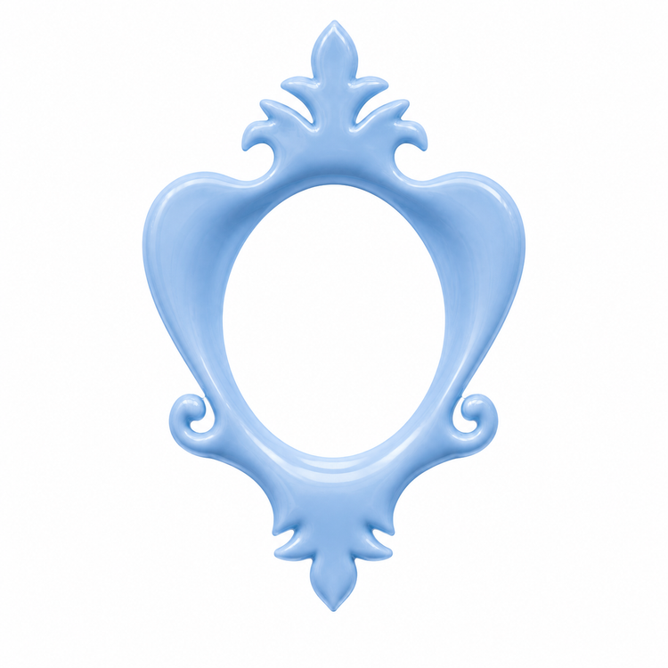 Marco Ovalado Decorativo Nº 44 realizado con molde de silicona AradiaShop
