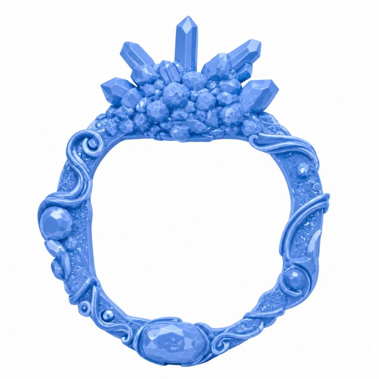 Marco de Cristales Mágicos Nº 49 realizado con molde de silicona AradiaShop