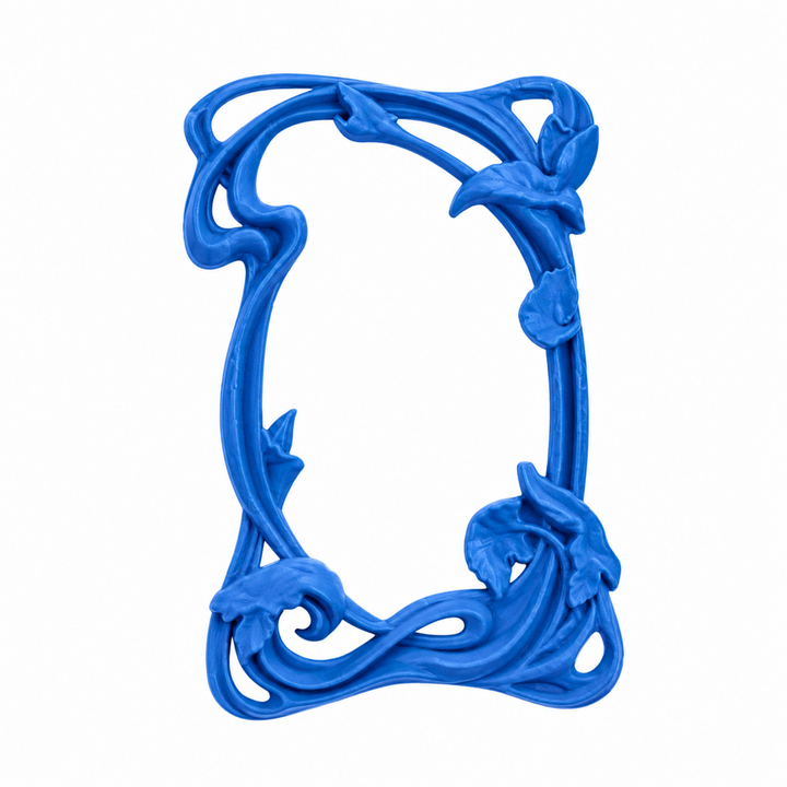 Marco Art Nouveau en miniatura realizado con molde de silicona AradiaShop