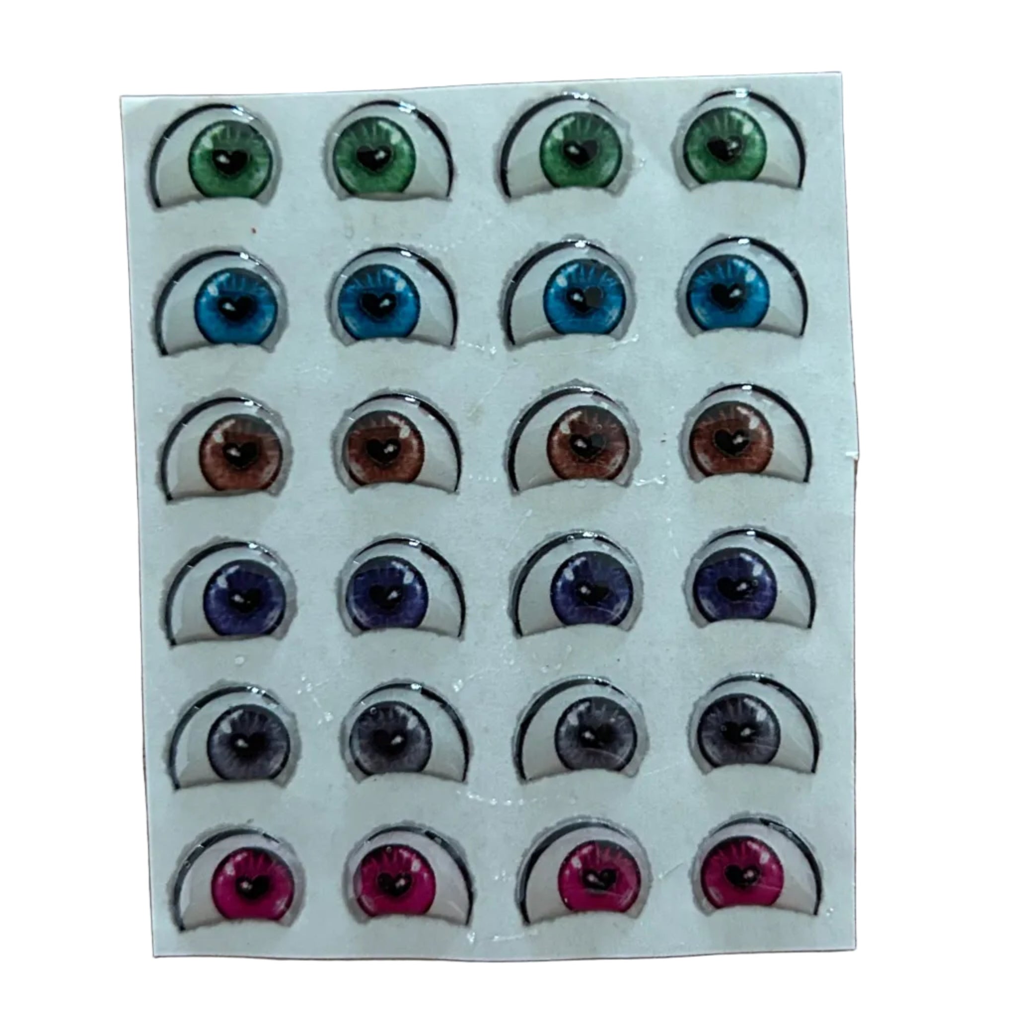 Ojitos Resinados Adhesivos para Figuras | Efecto 3D | Porcelana Fría y Arcilla Polimérica