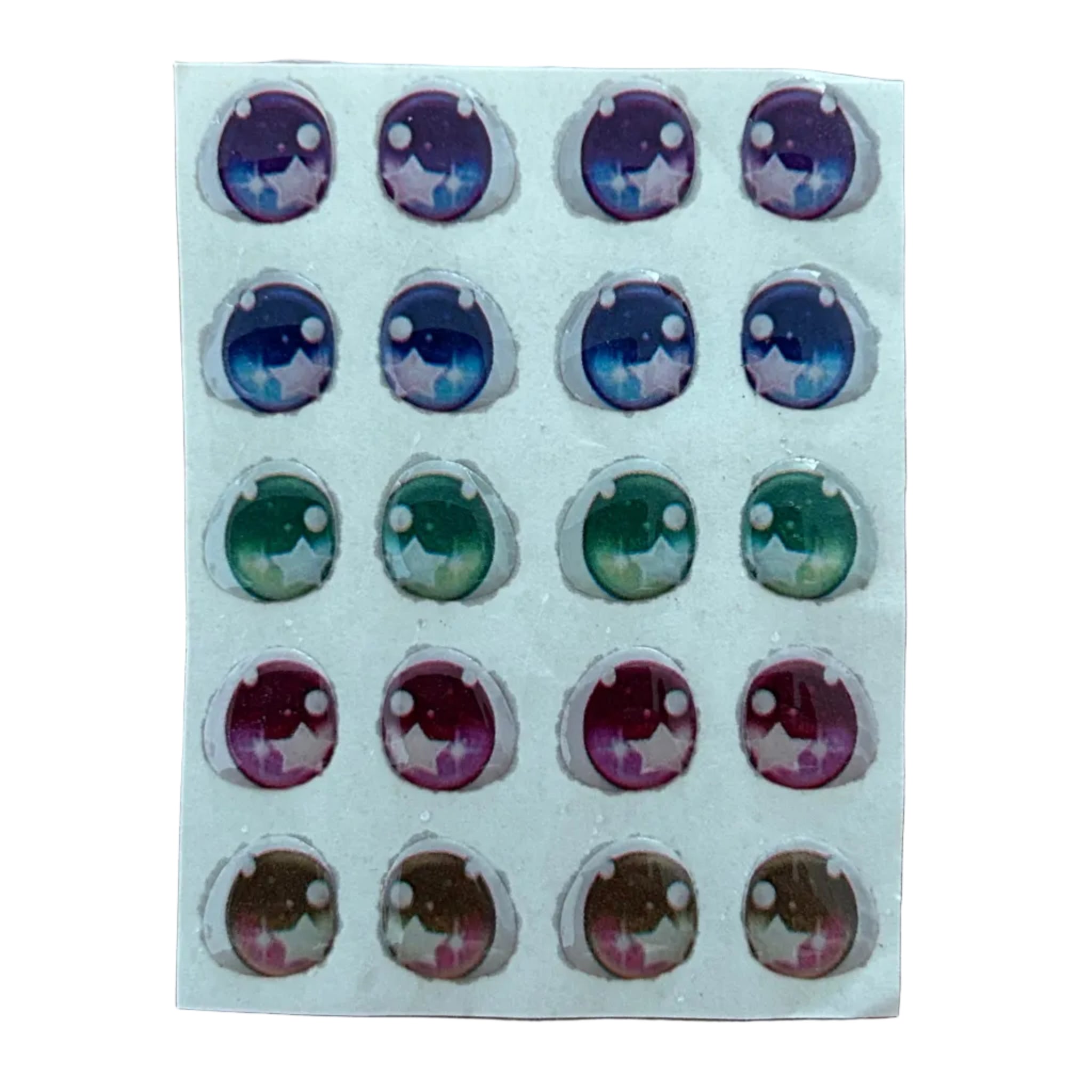 Ojitos Resinados Adhesivos para Figuras | Efecto 3D | Porcelana Fría y Arcilla Polimérica