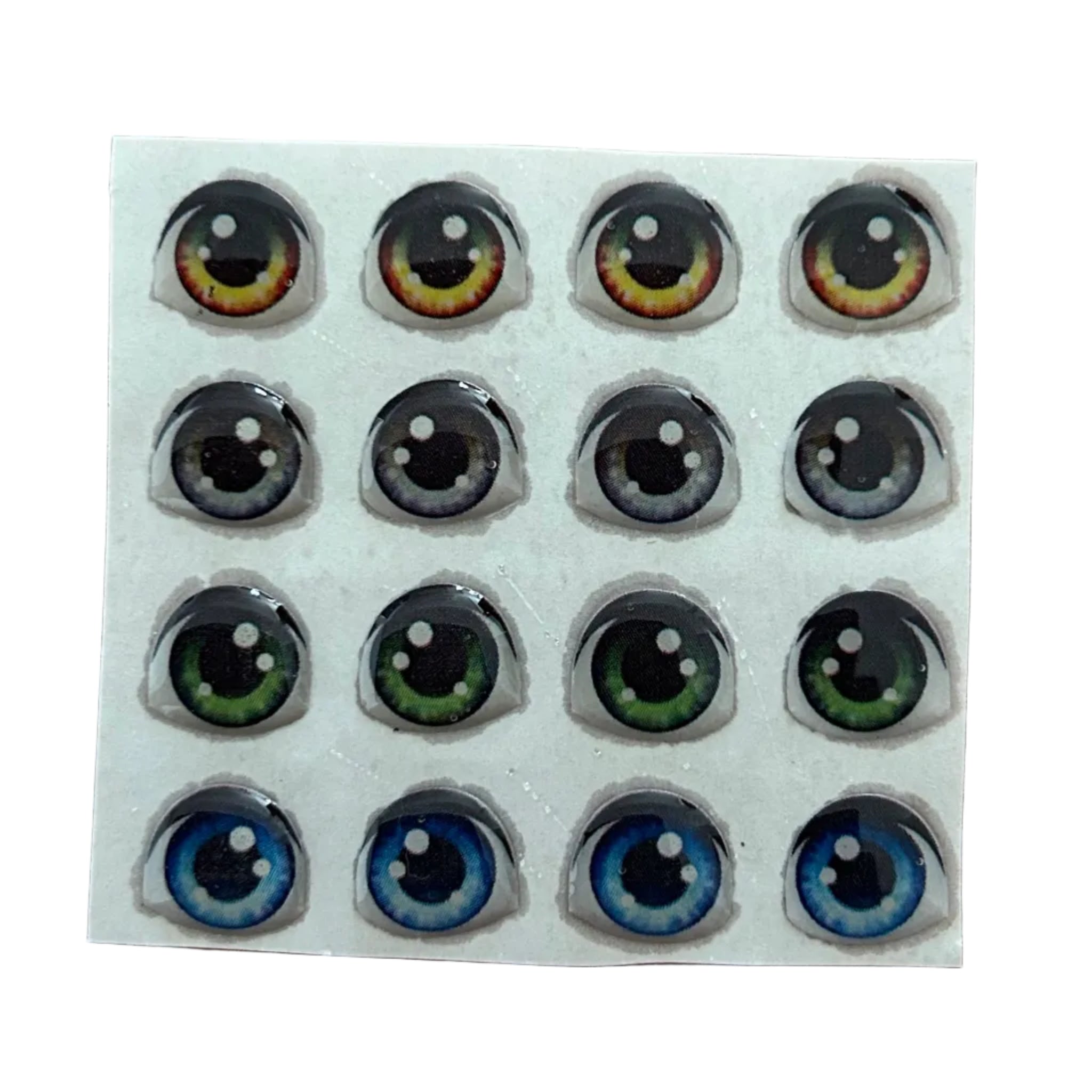 Ojitos Resinados Adhesivos para Figuras | Efecto 3D | Porcelana Fría y Arcilla Polimérica