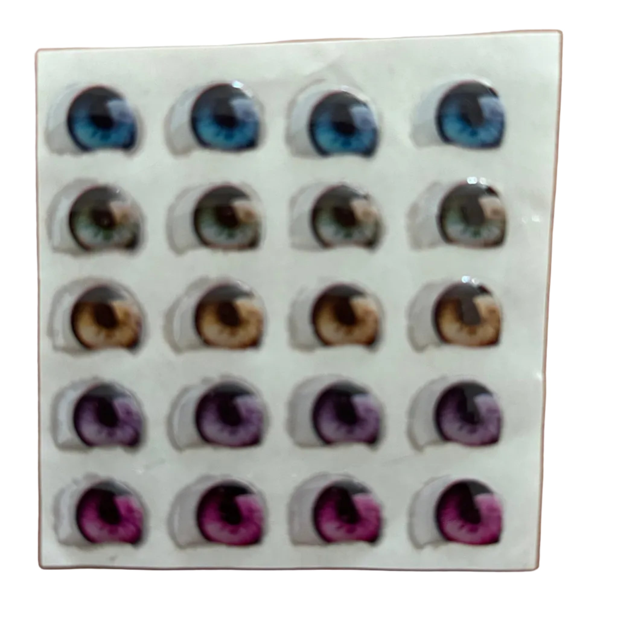 Ojitos Resinados Adhesivos para Figuras | Efecto 3D | Porcelana Fría y Arcilla Polimérica