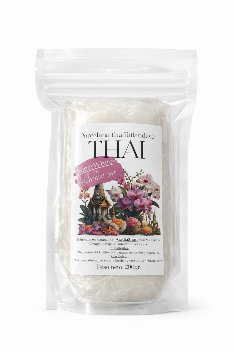Porcelana Fría Thai 200g Ultra Flexible para Flores Realistas