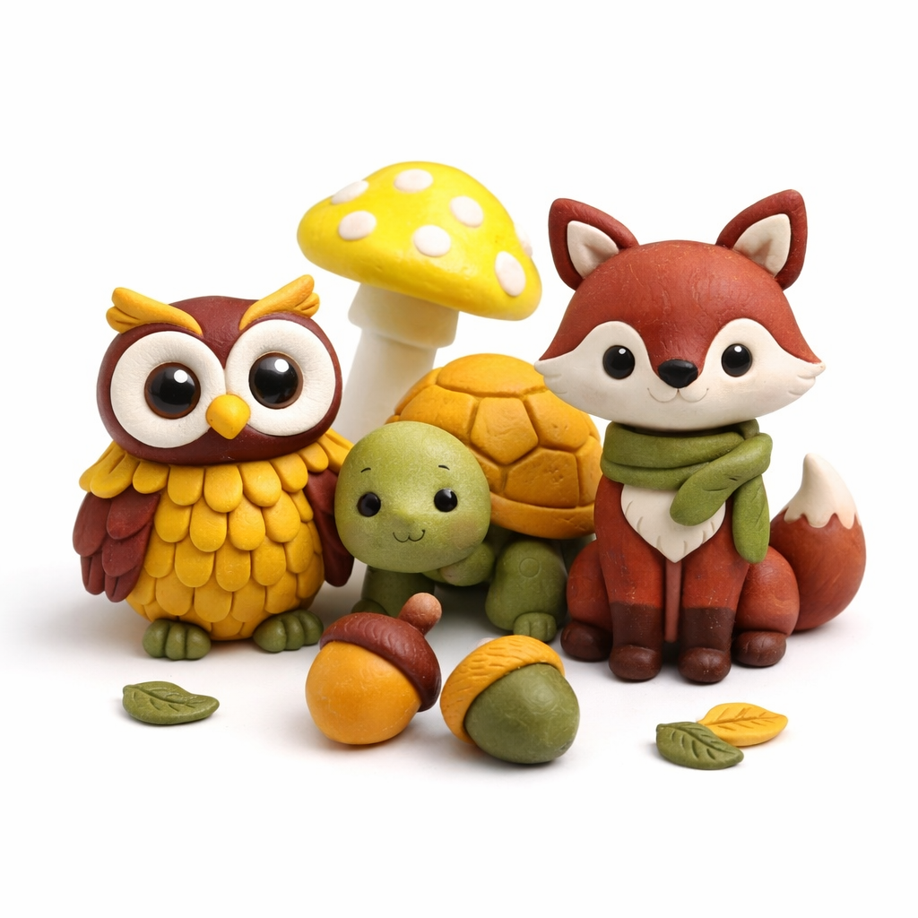 Cremosa Cold Porcelain Earth Set 500g | 5 Natural Colors