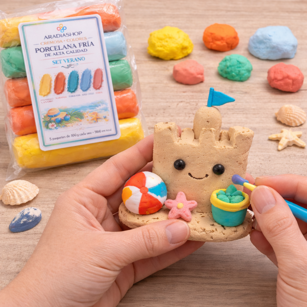 Cremosa Cold Porcelain Summer Set 500g | 5 Vibrant Colors