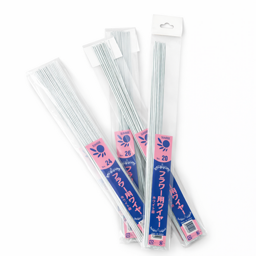 Alambres florales Sunrise japoneses con recubrimiento de bambu para modelado y porcelana fria