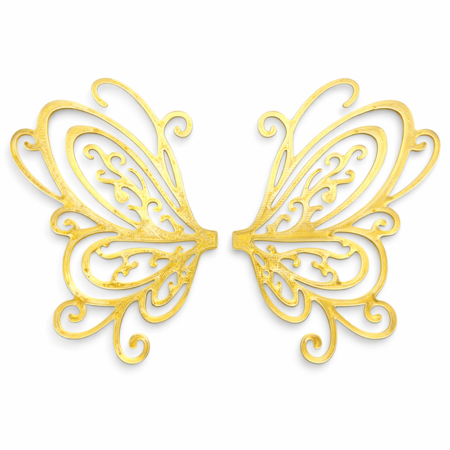 Alas Arabesque amarillas para hadas impresas en 3D AradiaShop para figuras y modelado