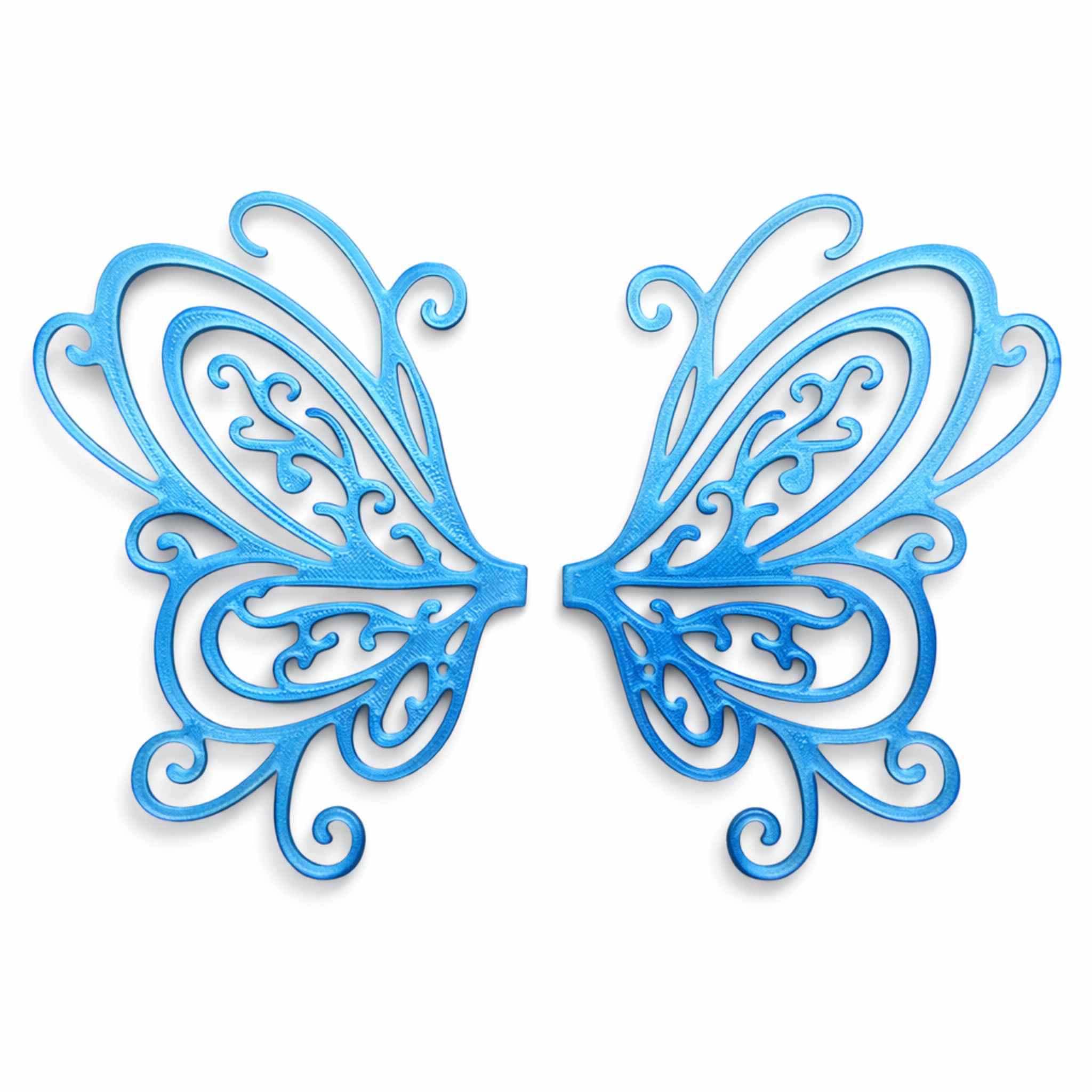 Alas Arabesque azul para hadas impresas en 3D AradiaShop para figuras y modelado