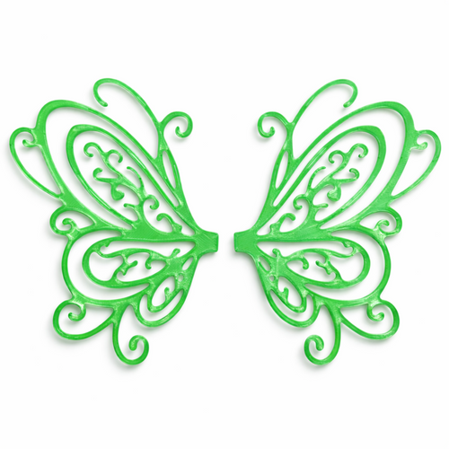 Alas Arabesque verde para hadas impresas en 3D AradiaShop para figuras y manualidades