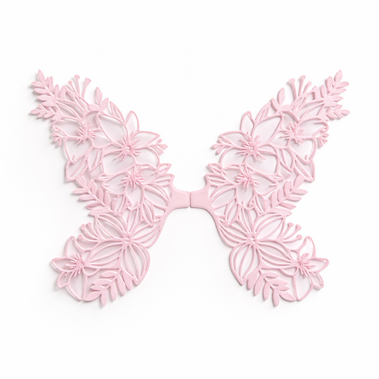 Alas Floralia rosa para hadas impresas en 3D AradiaShop para figuras y modelado
