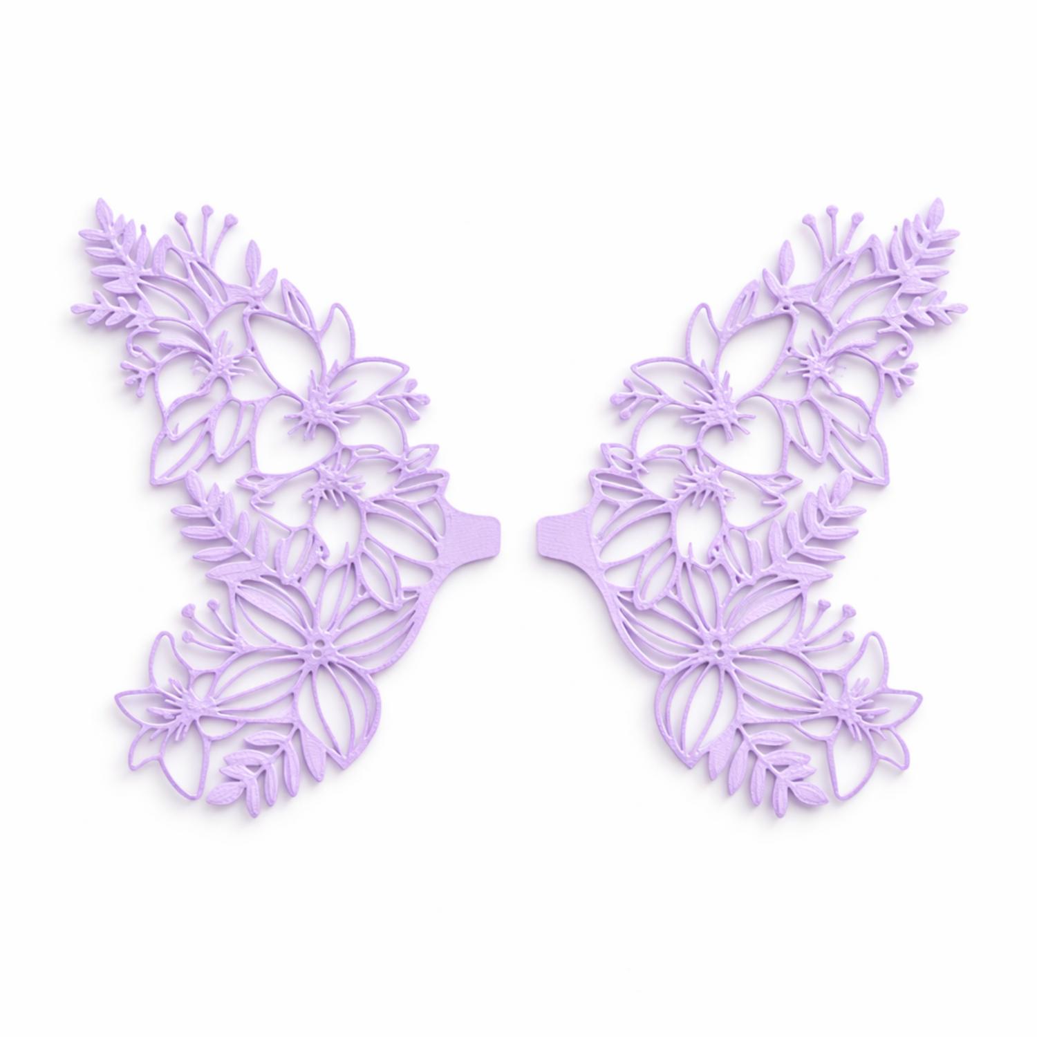 Alas Floralia violeta para hadas impresas en 3D AradiaShop para figuras decorativas