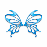 Alas Monarca azul para hadas impresas en 3D AradiaShop para figuras y manualidades