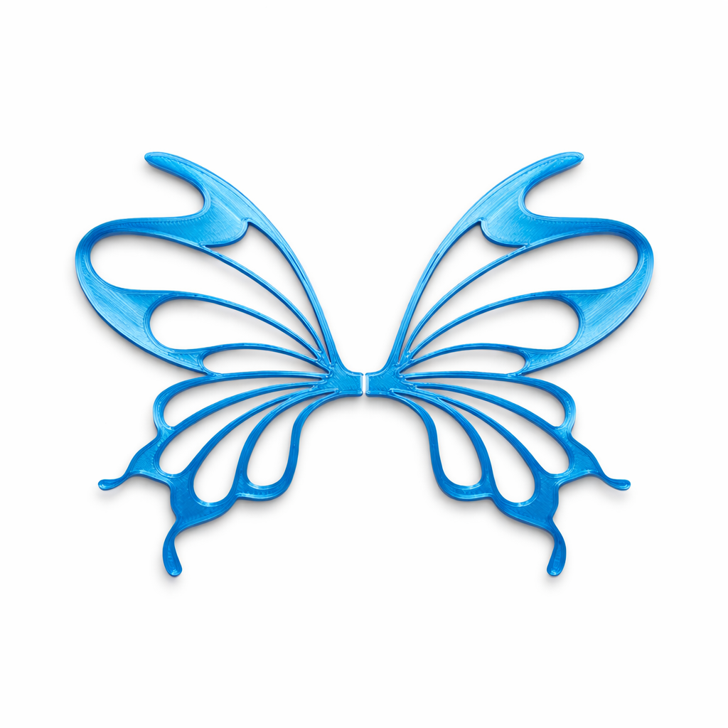 Alas Monarca azul para hadas impresas en 3D AradiaShop para figuras y manualidades