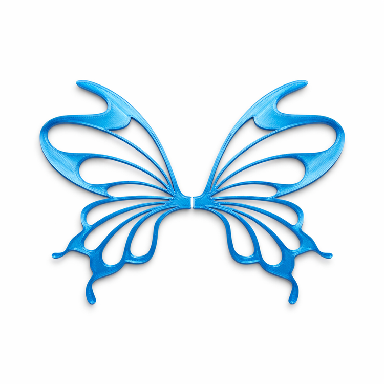 Alas Monarca azul para hadas impresas en 3D AradiaShop para figuras y manualidades