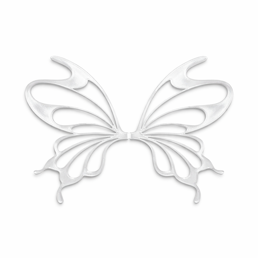 Alas Monarca blancas para hadas impresas en 3D AradiaShop para figuras decorativas