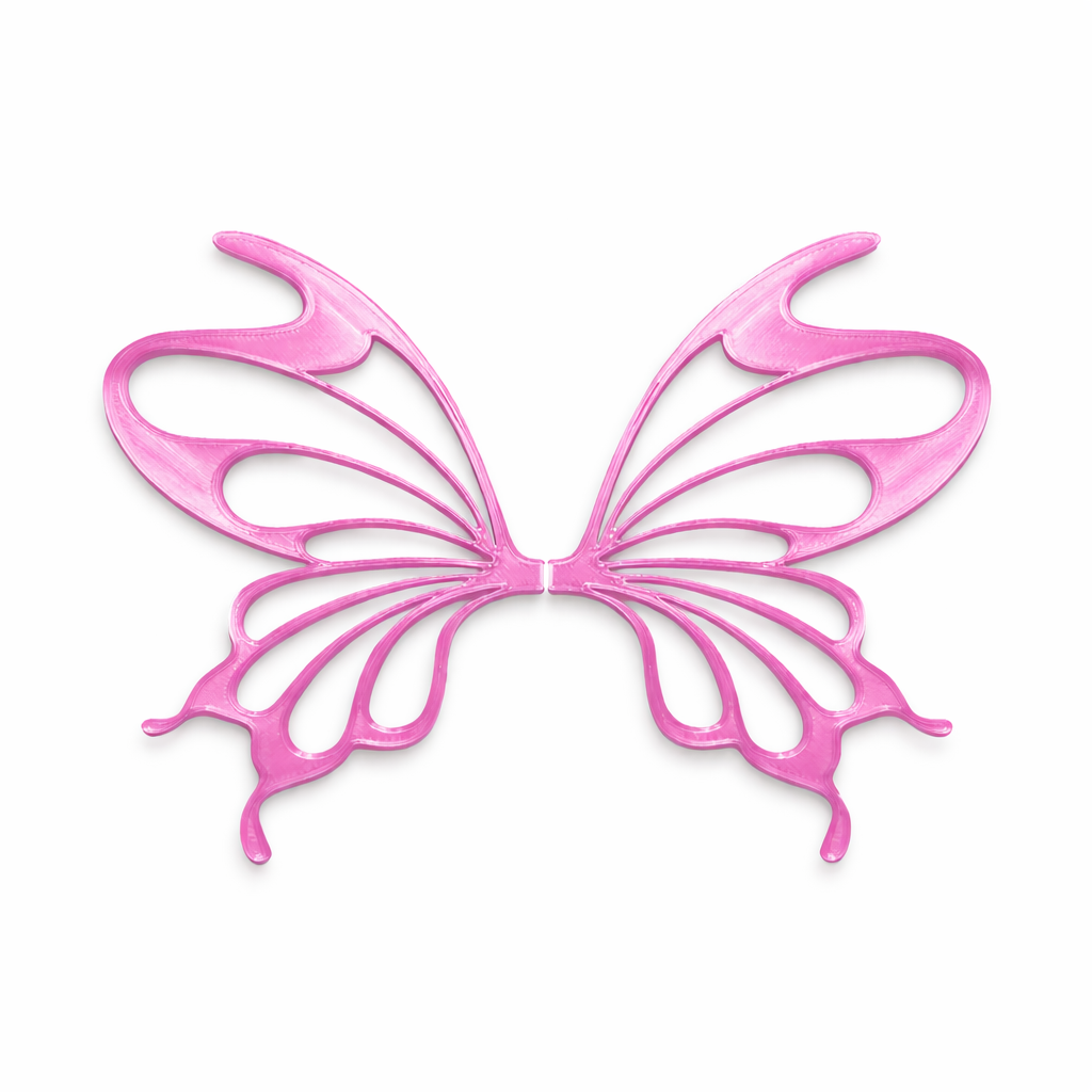 Alas Monarca rosa para hadas impresas en 3D AradiaShop para figuras y modelado