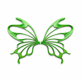 Alas Monarca verde para hadas impresas en 3D AradiaShop para figuras y manualidades