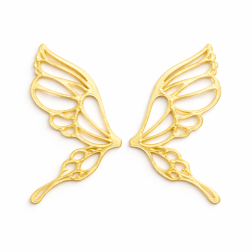 Alas Morpho amarillas para hadas impresas en 3D AradiaShop para figuras y manualidades
