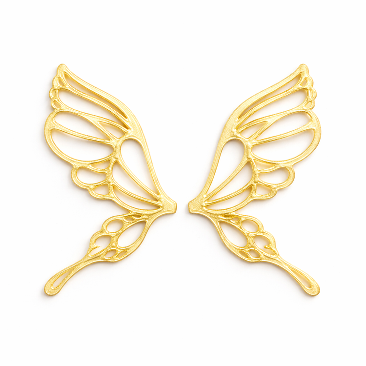 Alas Morpho amarillas para hadas impresas en 3D AradiaShop para figuras y manualidades
